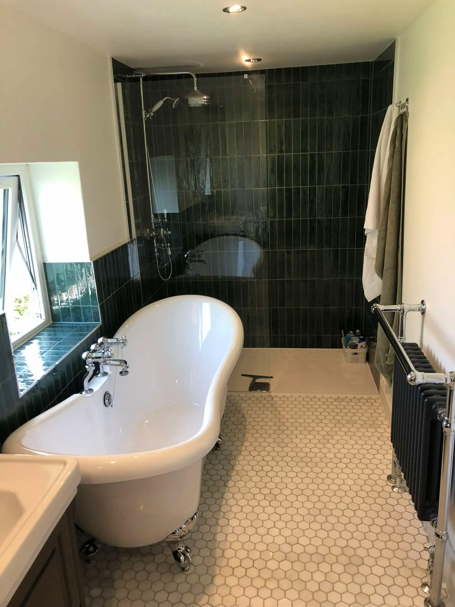 Bathroom Floor and Walls